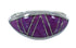 Magenta Turquoise Authentic Sterling Silver Ring Size 8-1/4 AX89187